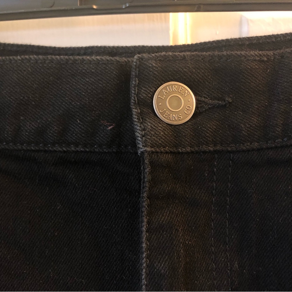 Ralph Lauren Black Denim Jean Skirt - Picture 6 of 11